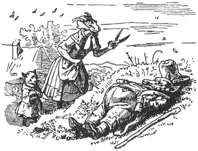 Abbildung: Der Wolf und die sieben jungen Geißlein (Grimm)