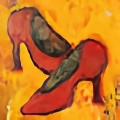 The red shoes